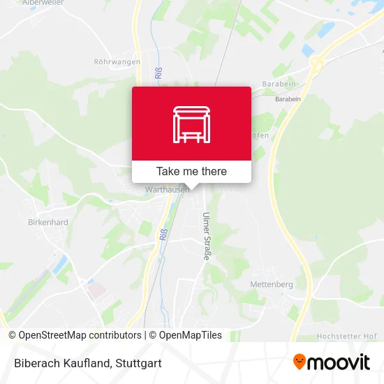 Карта Biberach Kaufland