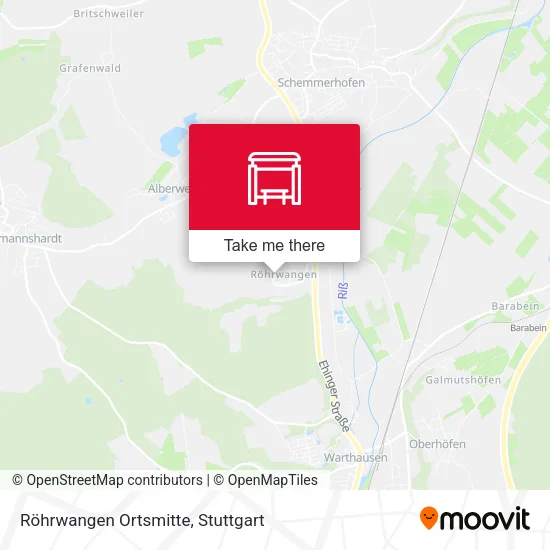 Карта Röhrwangen Ortsmitte