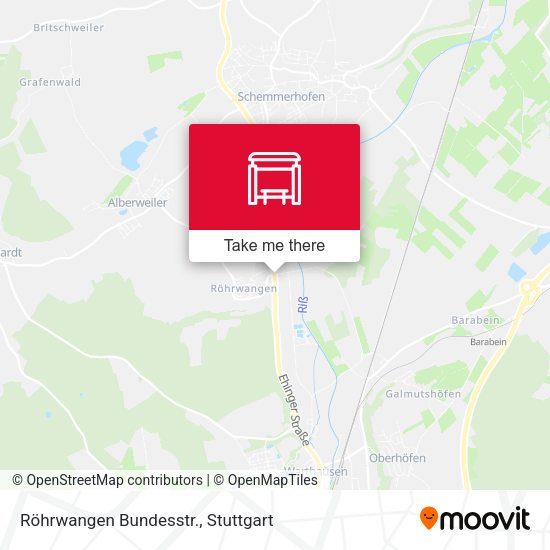 Röhrwangen Bundesstr. map