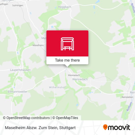Maselheim Abzw. Zum Stein map