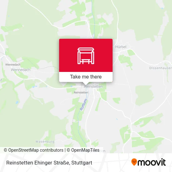 Карта Reinstetten Ehinger Straße