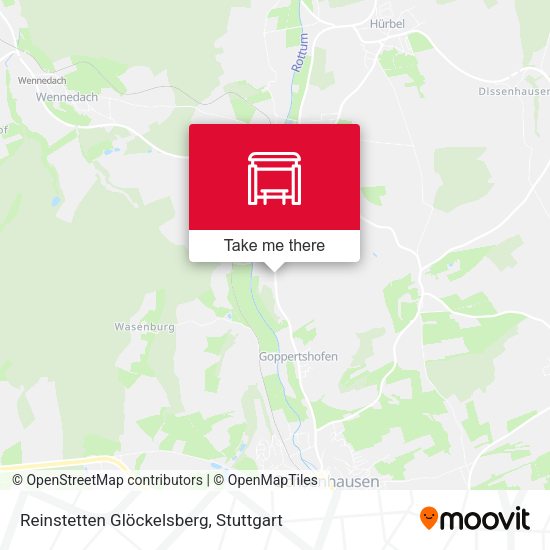 Reinstetten Glöckelsberg map