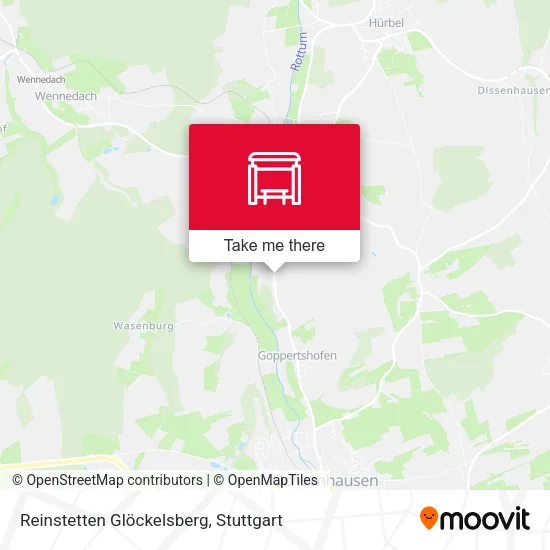 Карта Reinstetten Glöckelsberg