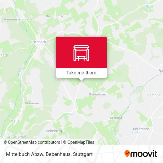 Mittelbuch Abzw. Bebenhaus map