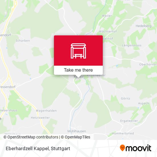 Eberhardzell Kappel map