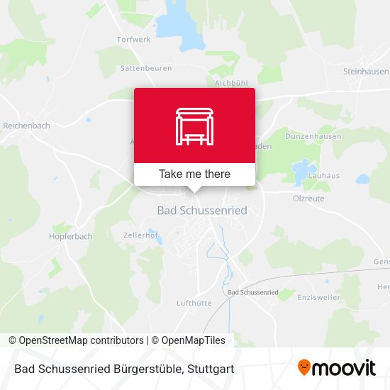 Bad Schussenried Bürgerstüble map