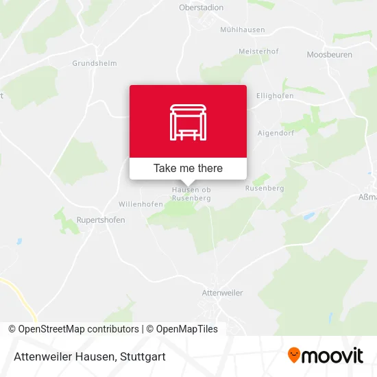 Карта Attenweiler Hausen