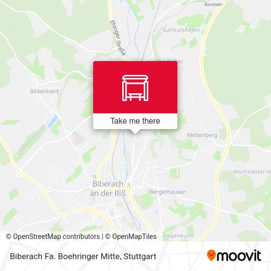 Biberach Fa. Boehringer Mitte map