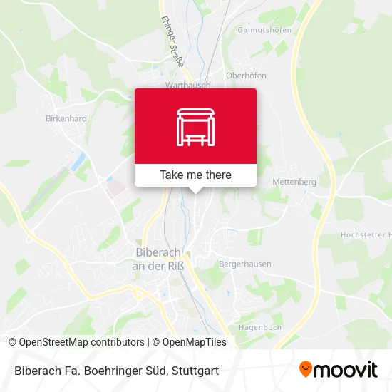 Карта Biberach Fa. Boehringer Süd