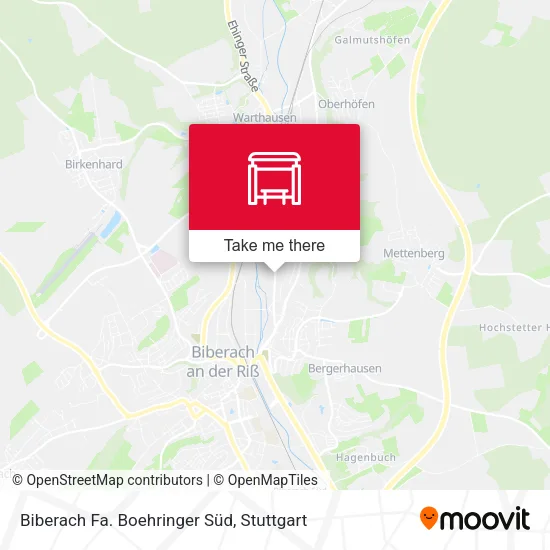 Карта Biberach Fa. Boehringer Süd