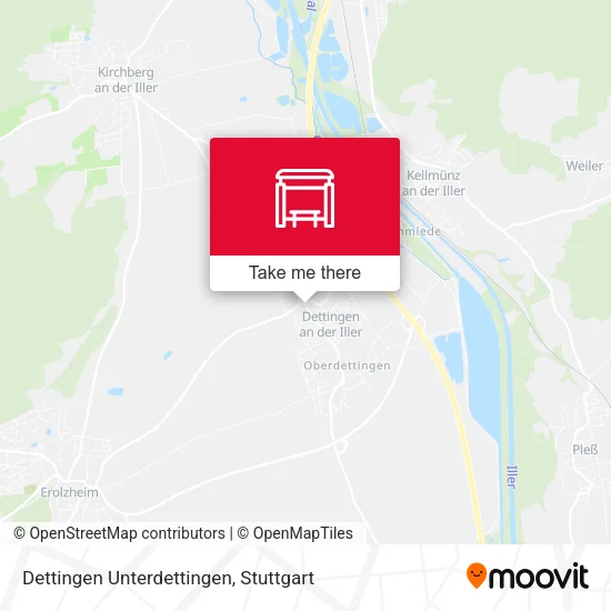 Карта Dettingen Unterdettingen