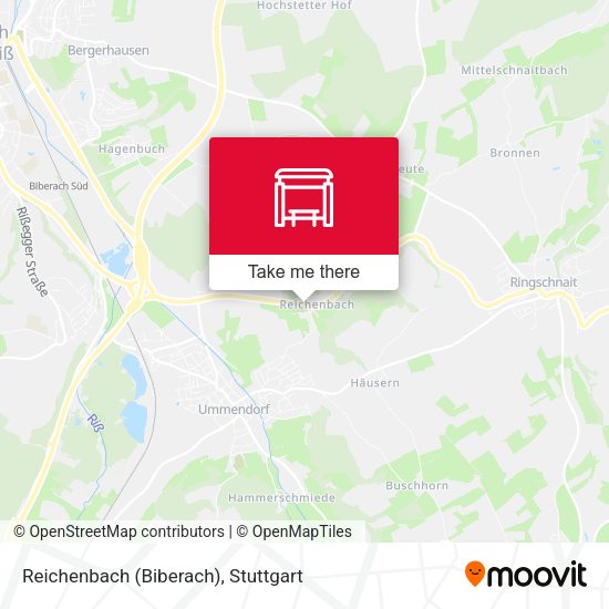 Карта Reichenbach (Biberach)