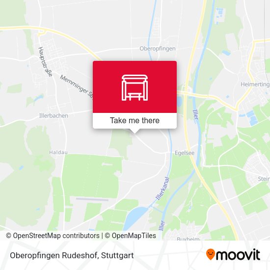 Oberopfingen Rudeshof map