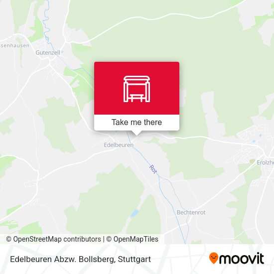 Edelbeuren Abzw. Bollsberg map