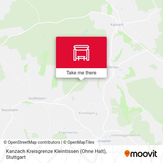 Kanzach Kreisgrenze Kleintissen (Ohne Halt) map