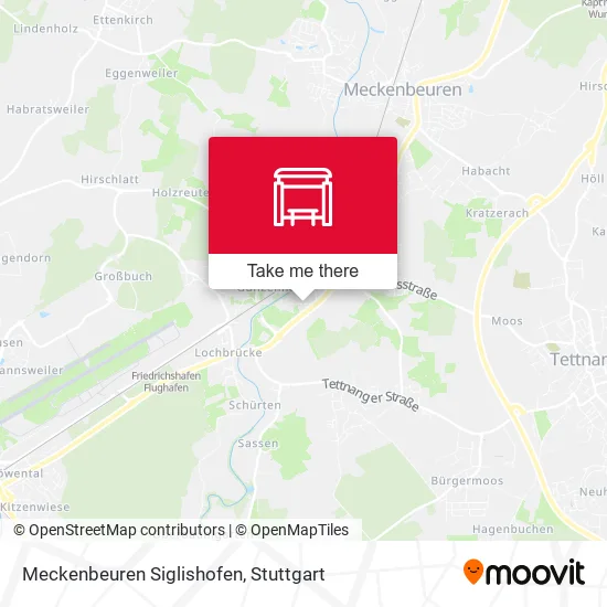 Карта Meckenbeuren Siglishofen