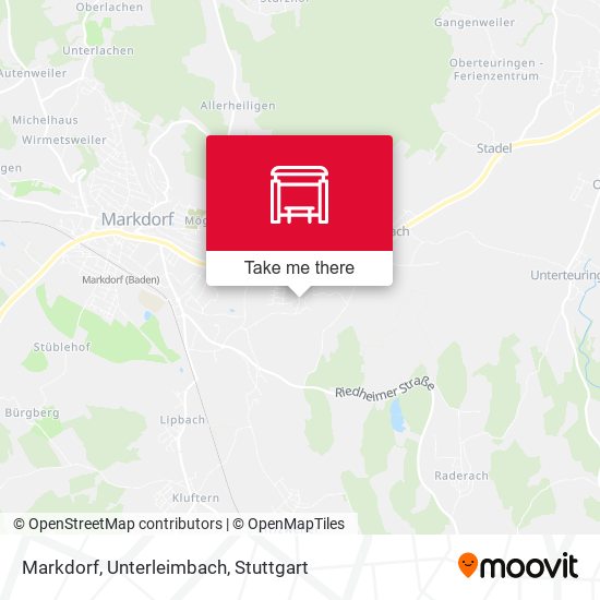 Markdorf, Unterleimbach map