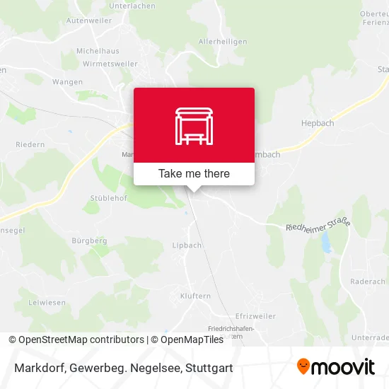 Карта Markdorf, Gewerbeg. Negelsee