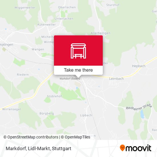Карта Markdorf, Lidl-Markt