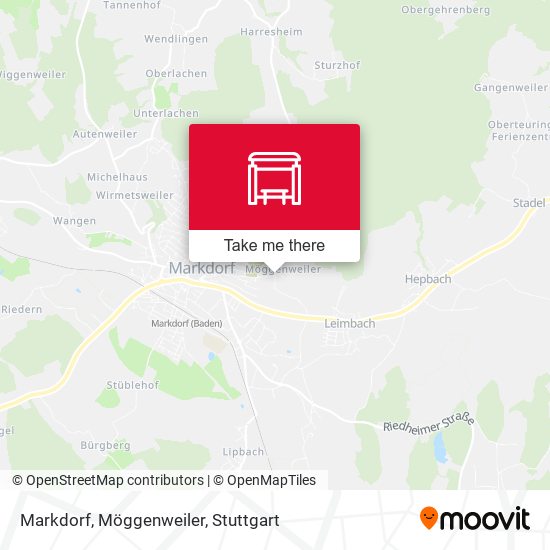 Markdorf, Möggenweiler map
