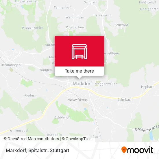 Markdorf, Spitalstr. map