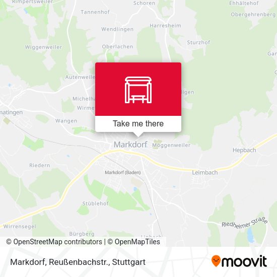 Карта Markdorf, Reußenbachstr.