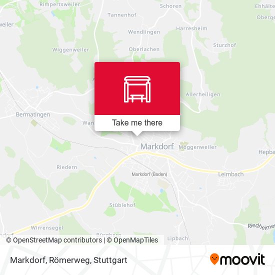 Markdorf, Römerweg map