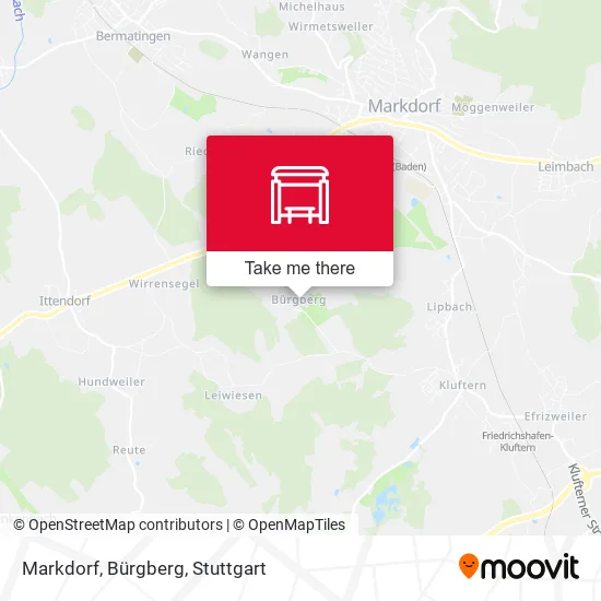 Карта Markdorf, Bürgberg