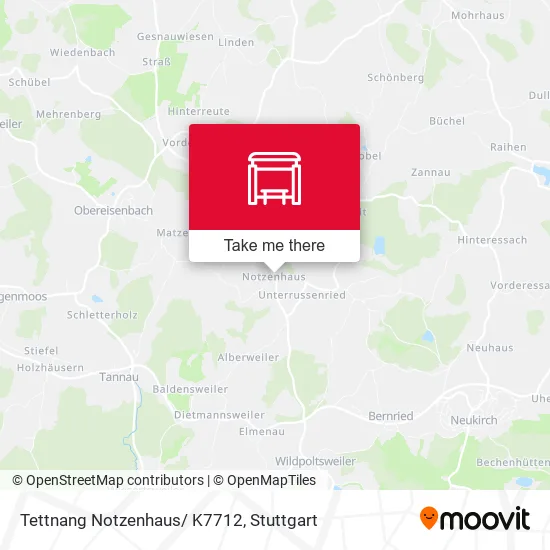 Карта Tettnang Notzenhaus/ K7712