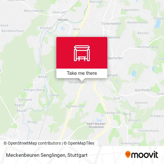 Карта Meckenbeuren Senglingen