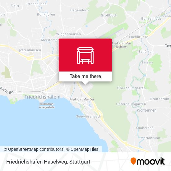 Friedrichshafen Haselweg map