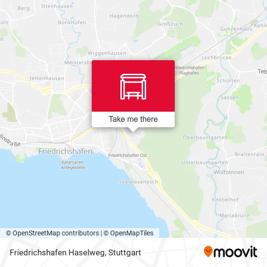 Карта Friedrichshafen Haselweg