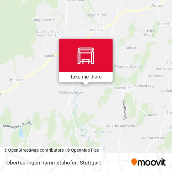 Карта Oberteuringen Rammetshofen