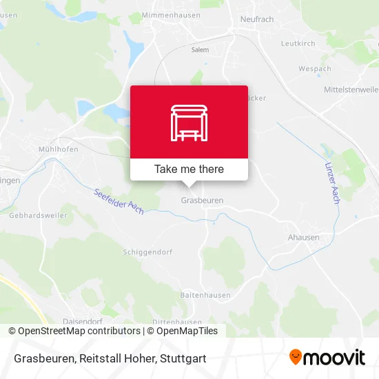 Карта Grasbeuren, Reitstall Hoher