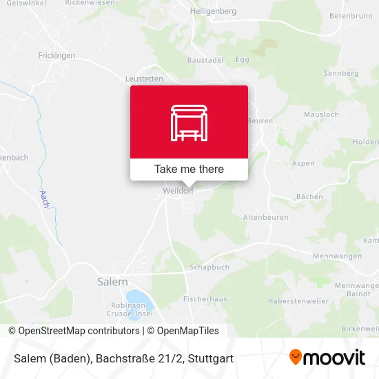 Карта Salem (Baden), Bachstraße 21/2