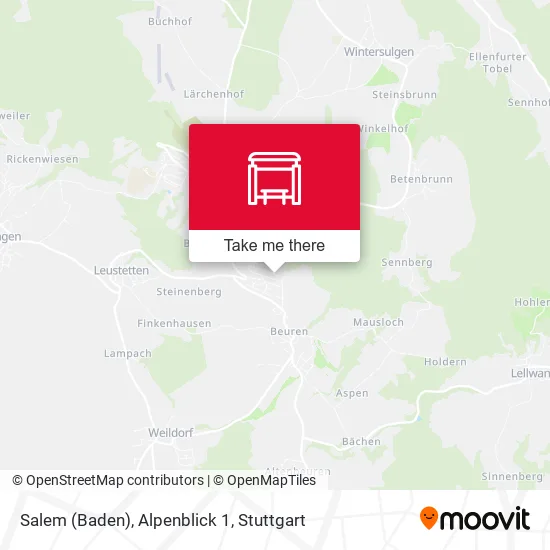 Карта Salem (Baden), Alpenblick 1