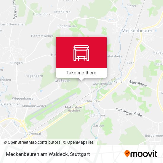 Meckenbeuren am Waldeck map