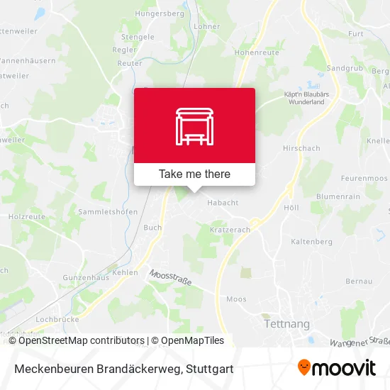 Карта Meckenbeuren Brandäckerweg