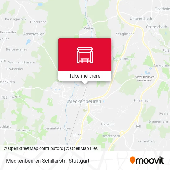 Карта Meckenbeuren Schillerstr.