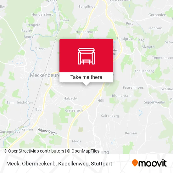 Карта Meck. Obermeckenb. Kapellenweg