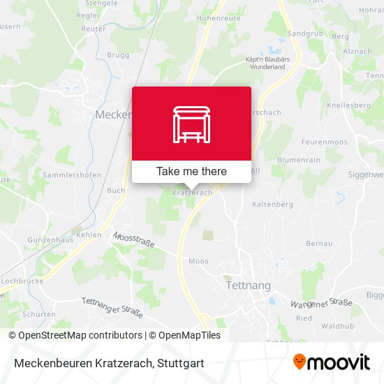 Meckenbeuren Kratzerach map