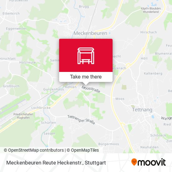 Карта Meckenbeuren Reute Heckenstr.
