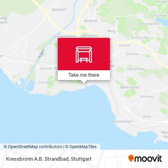 Карта Kressbronn A.B. Strandbad