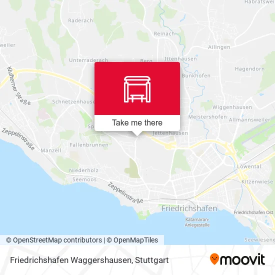 Карта Friedrichshafen Waggershausen
