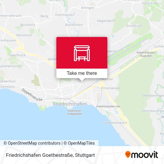 Friedrichshafen Goethestraße map