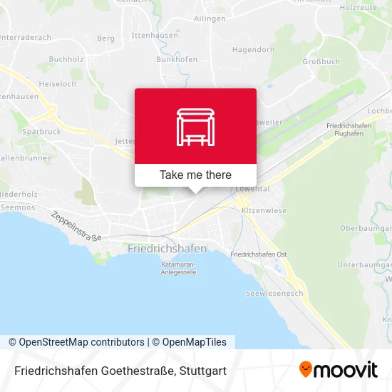 Карта Friedrichshafen Goethestraße