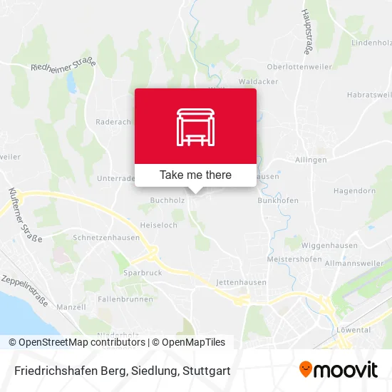 Карта Friedrichshafen Berg, Siedlung