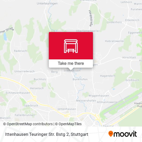 Ittenhausen Teuringer Str. Bstg 2 map