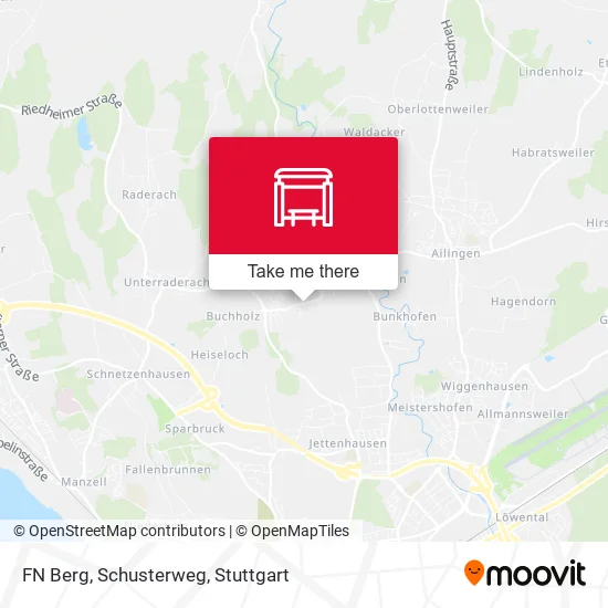Карта FN Berg, Schusterweg