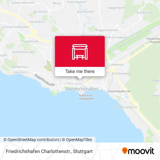 Карта Friedrichshafen Charlottenstr.